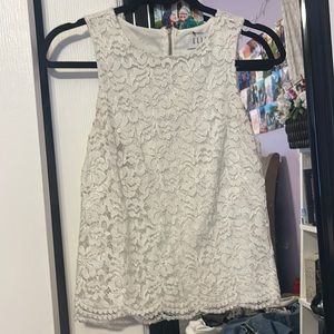 White Business Casual Top